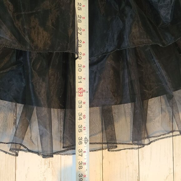 Wednesday Addams Dress Dance Costume for Girls l/xl NEW Goth Halloween Costume - Picture 7 of 8